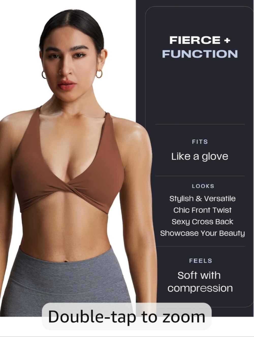 Aoxjox Womens Sienna BraSports Bra Small New - Picture 2 of 10